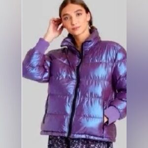 Iridescent Puffer Jacket